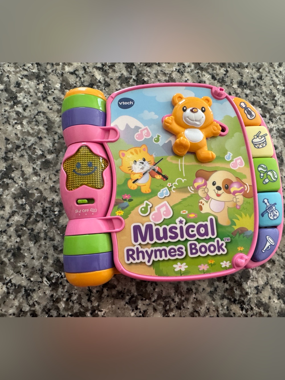Vtech Pink Musical Rhymes Book for Kids - Pink/Multicolor